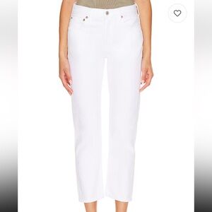 Agolde Parker mid rise jeans in Marshmallow Sz 27